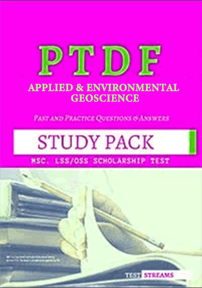 PTDF Scholarship Aptitude Test Past questions Study pack - Applied & Environmental Geoscience