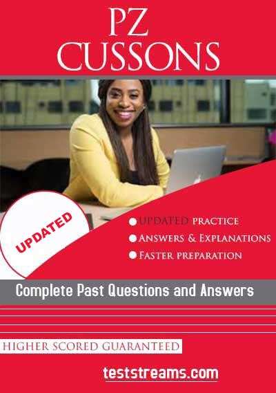 PZ Cussons Job Test - Complete Past Questions & Answers