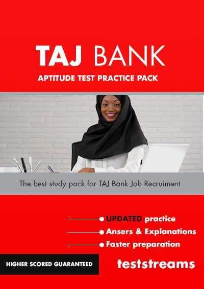 Taj Bank Aptitude Test - Complete Past Questions & Answers