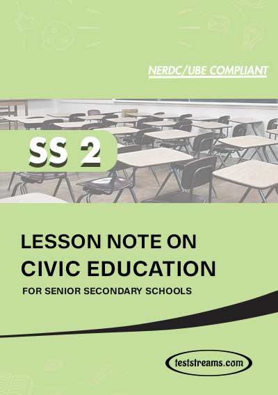 Lesson Note on CIVIC EDUCATION for SS2 MS-WORD- PDF Download