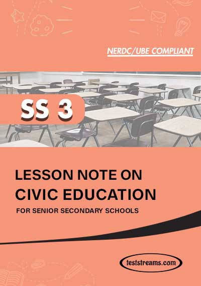 LESSON NOTE ON SS3 CIVIC EDUCATION MS-WORD- PDF Download