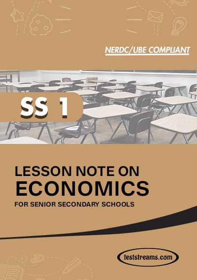 Lesson Note on ECONOMICS for SS1 MS-WORD- PDF Download