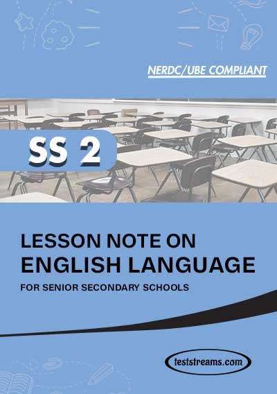 Lesson Note on ENGLISH for SS2 MS-WORD- PDF Download