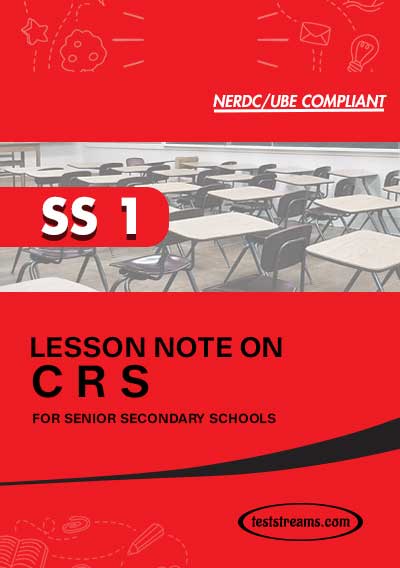 Lesson Note on CRS for SS1 MS-WORD- PDF Download