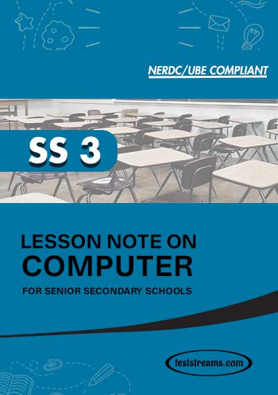 Lesson Note on COMPUTER SCIENCE for SS3 MS-WORD- PDF Download