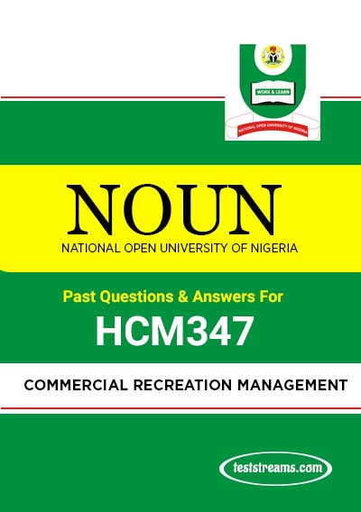HCM347 – Commercial Recreation Management (october-2019)- PDF Download