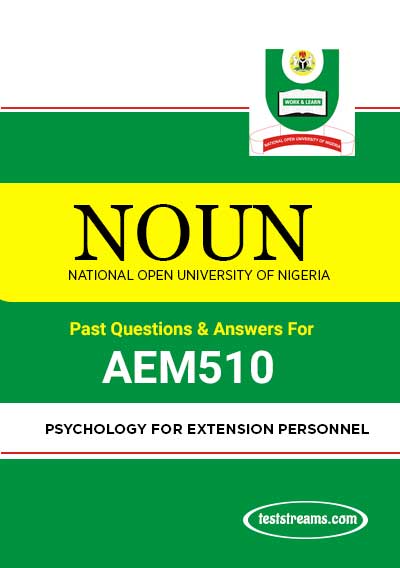 AEM510 Psychology for Extension Personnel- PDF Download