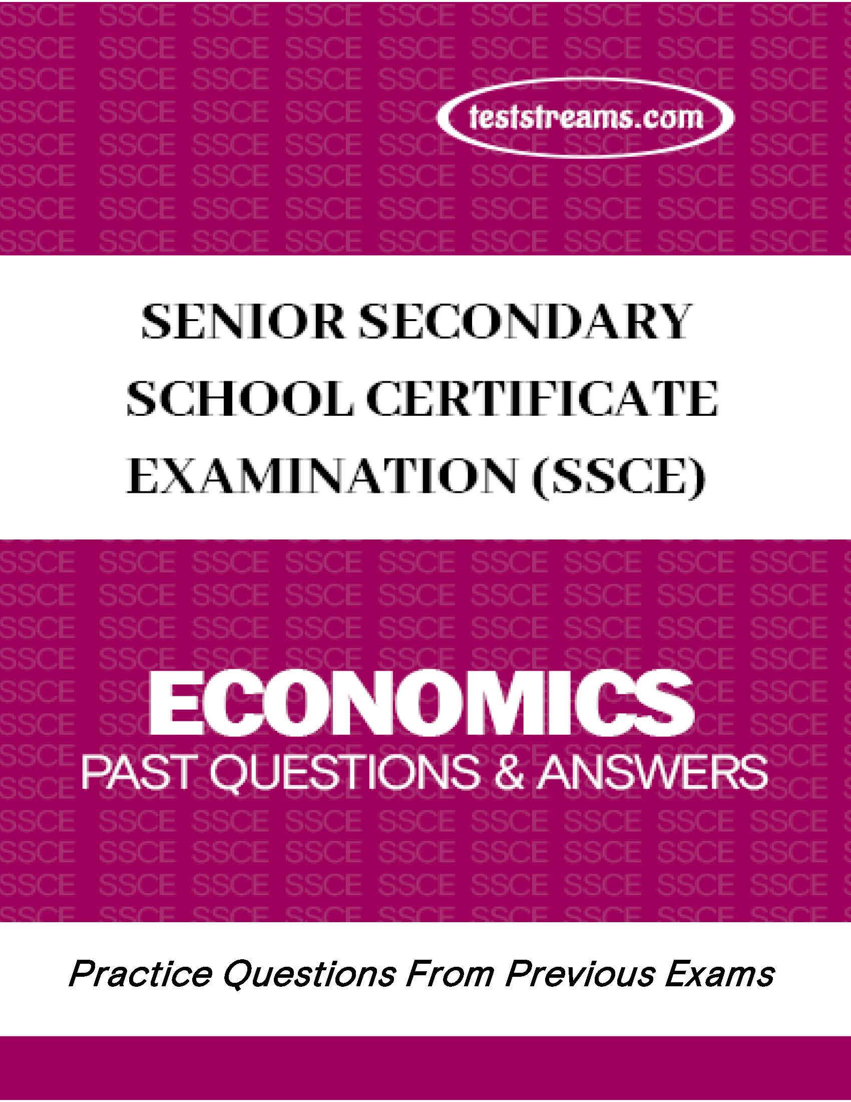 SSCE Economics Practice Questions and Answers MS-WORD/PDF Download