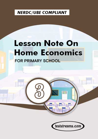 Primary 3 Lesson note On Home Economics- PDF Download