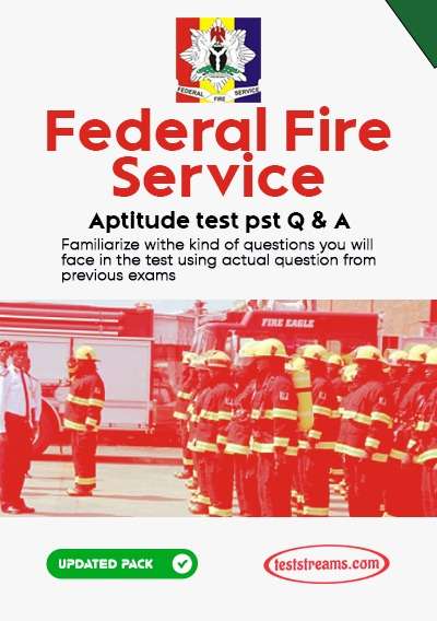 Federal Fire Service Recruitment Exam Past Questions