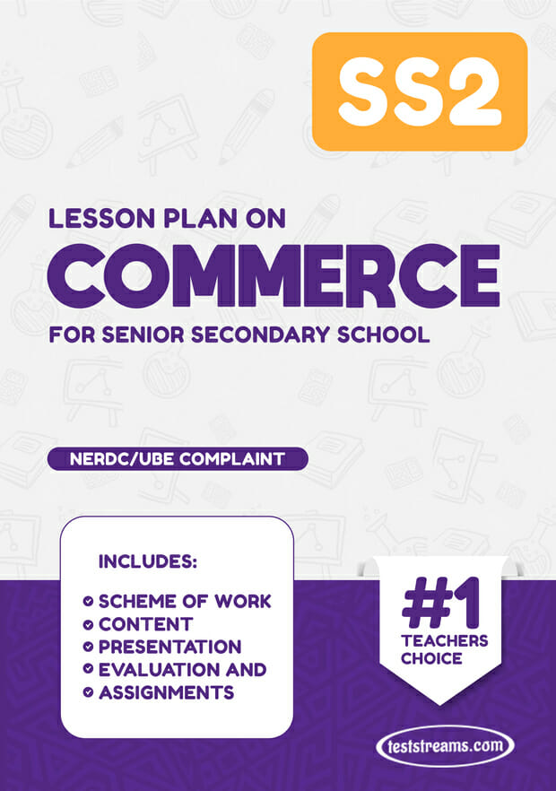 LESSON PLAN ON SS2 COMMERCE MS-WORD- PDF Download: