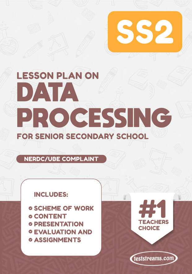 LESSON PLAN ON SS 2 DATA PROCESSING MS-WORD- PDF Download