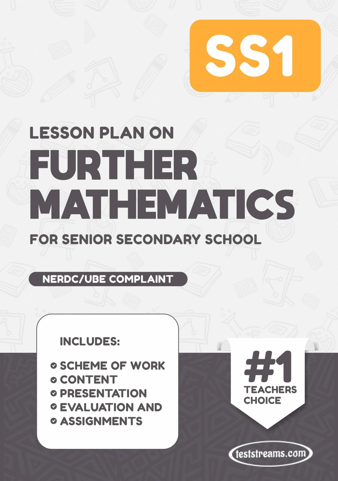 LESSON PLAN ON SS1 FURTHER MATHEMATICS MS-WORD- PDF Download