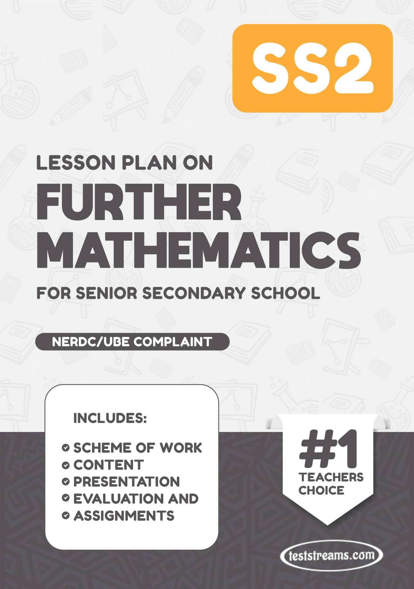 LESSON PLAN ON SS2 FURTHER MATHEMATICS MS-WORD- PDF Download