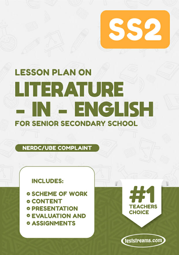 LESSON PLAN ON SS2 LITERATURE IN ENGLISH MS-WORD- PDF Download